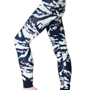 Sweaty Betty Ski Base Layer Leggings In Blue Peaks Jacquard